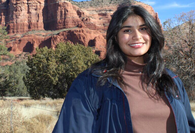 Divyanshi Khatri enjoys the Arizona outdoors.